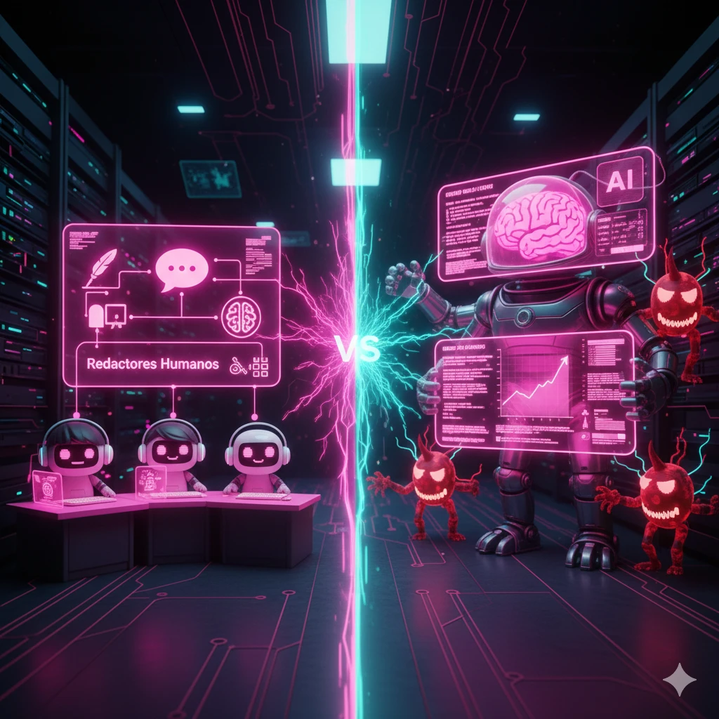 Redactores humanos vs IA: ¿quién ganaría en una pelea SEO sin guantes?