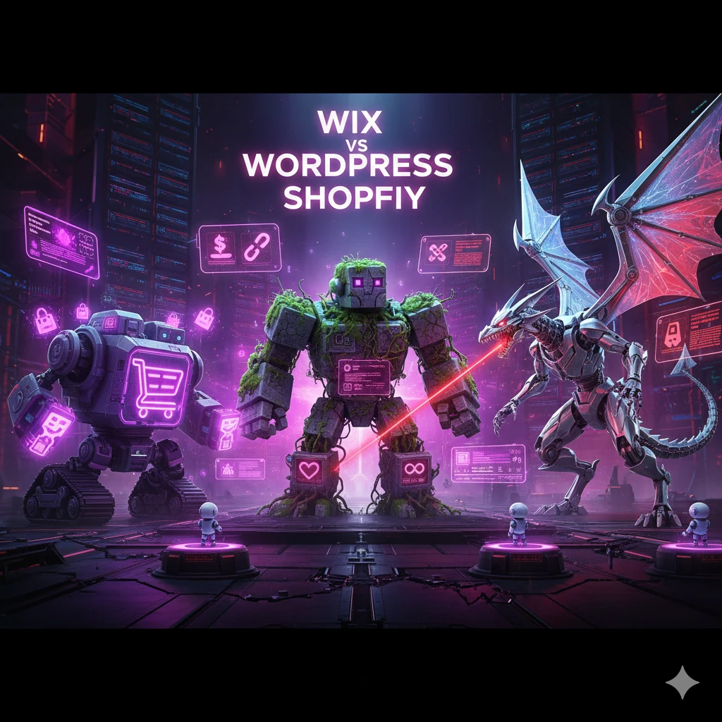 Wix, WordPress o Shopify: ¿en qué nave monstruosa te conviene embarcarte?